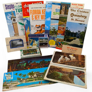 Souvenir View Travel Brochure Long Postcard Florida Vintage Roadside Attractions